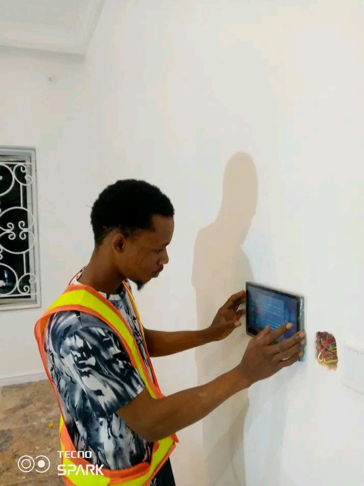  Installation of in-ceiling speaker sound system